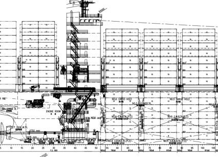 4,300 TEU Container ship